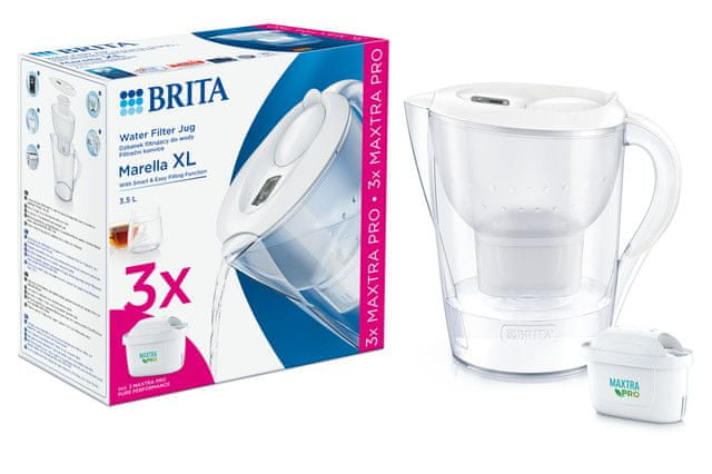 BRITA Marella XL 3,5 l biela + 3x MX Pro PO 2024